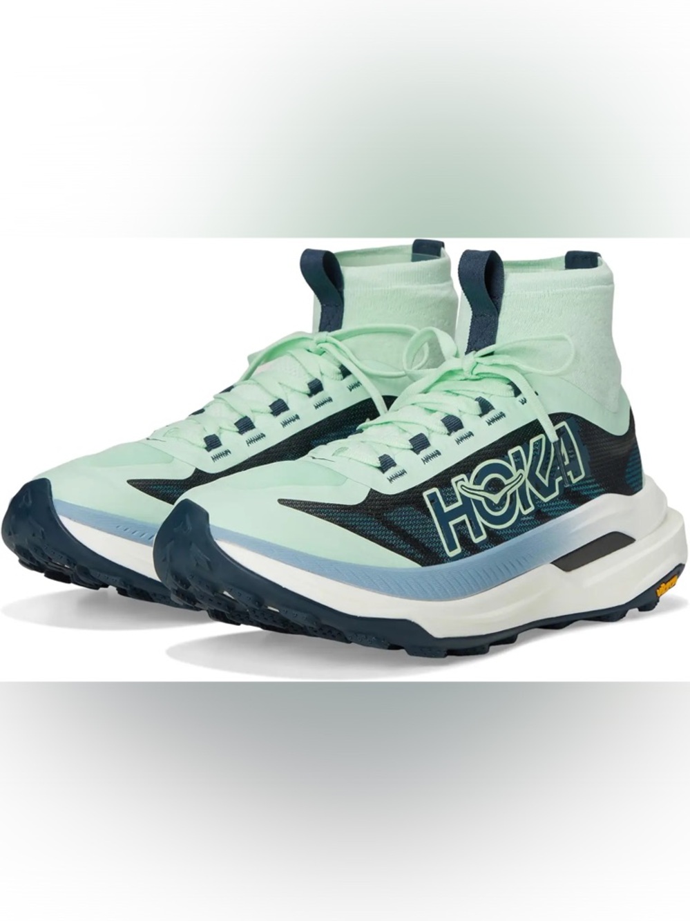 NEW HOKA Tecton X 3 Women’s Size 10 Color: varsity navy & sea foam green NBW